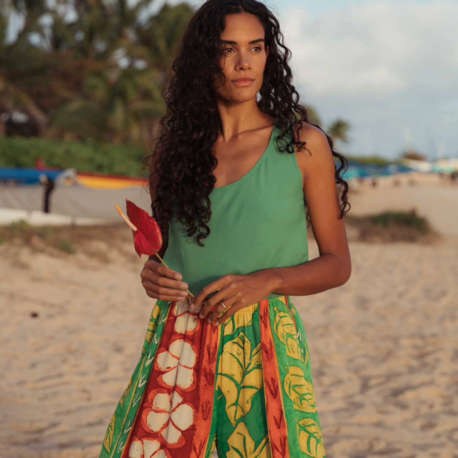 Pantalón Largo Pierna Ancha - Aloha 'Aina