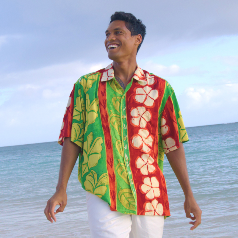 Camicia retrò da uomo - Aloha 'Aina