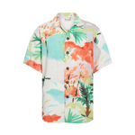 Camisa de rayón para niños: XS(4/5 - L(12/14) - Flamingo Beach