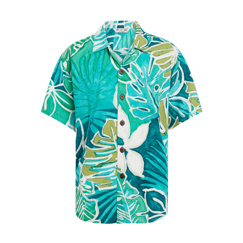 Boys Rayon Shirt: XS(4/5 - L(12/14) - Garden Isle
