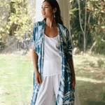 Chaqueta Kimono - Lau Kala Teal - jamsworld.com