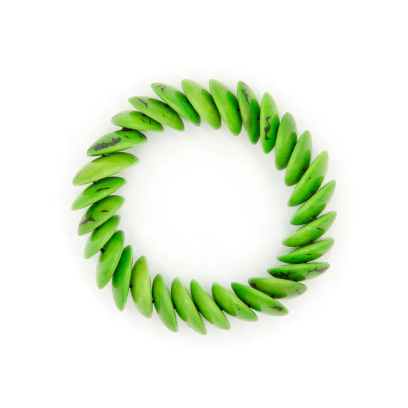 Bracelet Ivanna Noix de Tagua - Citron vert