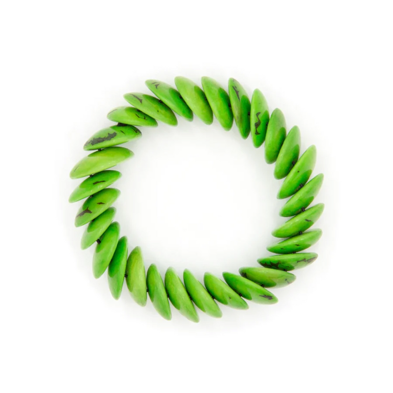 Tagua Nut Ivanna Bracelet - Lime