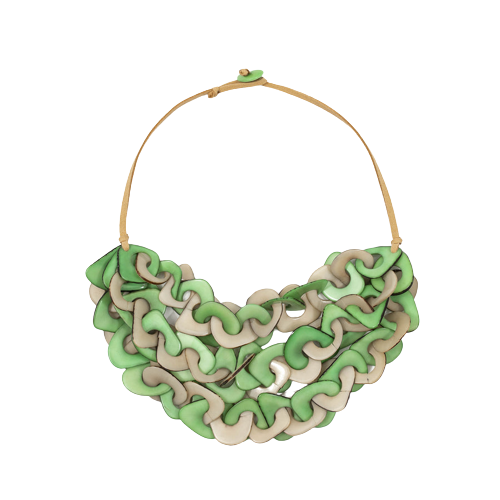 Tagua Nut Vero Necklace - Mint Ivory