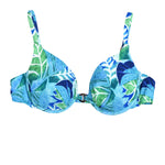 Haut de Bikini avec Anneau Cercle de Noix de Coco - Blue Jay - jamsworld.com