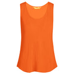 Camiseta sin mangas lisa - Papaya