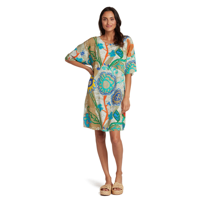 Vestido Camiseta - Country Flora