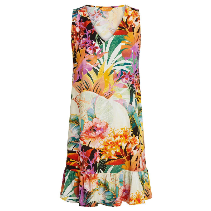Vestido Con Volantes - Cassis - jamsworld.com