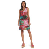 Ruffle Dress - Fire Sky